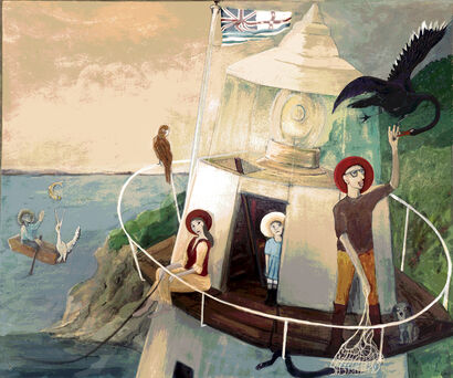 Compositional study for Indignant Lucy - a Paint Artowrk by Amandah Louise